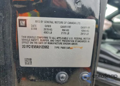 2010 Chevrolet Camaro Lt z USA, uszkodzony, nr VIN 2G1FC1EV8A9123962